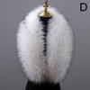 Winter Large Faux Fox Fur Collar Fake Fur Coat Scarves Luxury Women Men Jackets Hood Shawl Decor Female Neck Collar Wraps