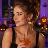 Sweet Cool Party Jewelry 1 Pair Halloween Earrings for Women, Colorful Pumpkin Dangle Non-fading Scratch-resistant Drop Earrings, Acrylic Gifts