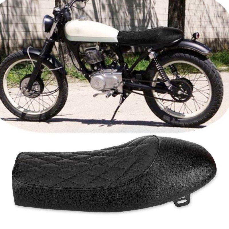 Hump Flat Brat Cafe Racer Motorcycle Seat Vintage Saddle For Honda for Yamaha