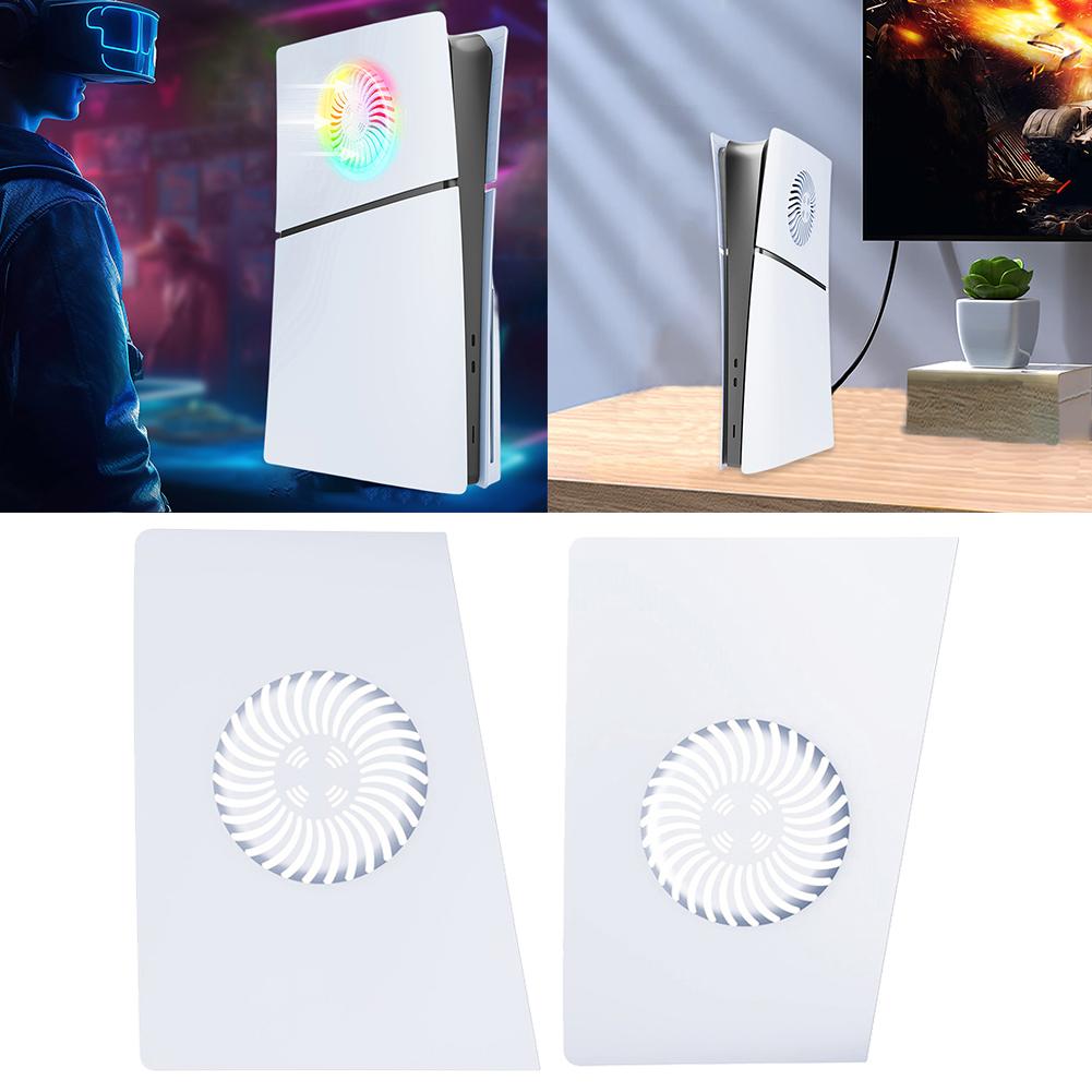 Сменная оболочка с вентиляционными отверстиями Премиальная сменная оболочка из АБС-пластика Защищающая от царапин Жесткая лицевая панель для Playstation 5 Slim