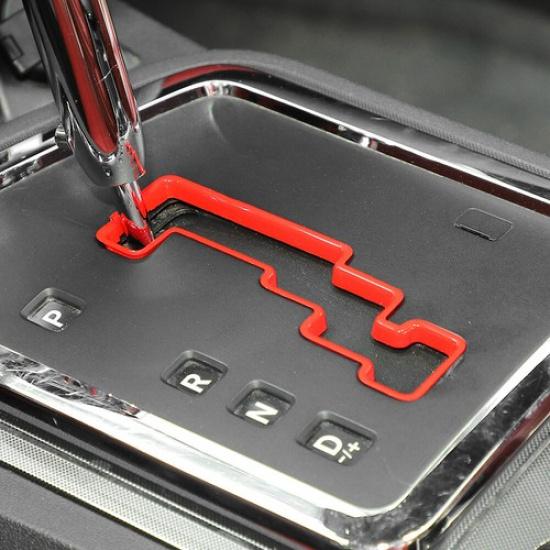 Red Gear Shift Knob Panel Cover Trim for Dodge Challenger 2009-2014 Accessories