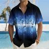 Men's Black Music 3D Print Shirt Button Up Shirt Casual Shirt Summer Shirt Short Sleeve Daily Vacation Clothing