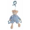 Plush Rattle - CREACIONES LLOPIS - Bear - Velvet - 26 Cm - Blue
