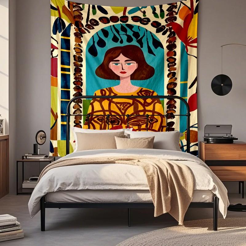 Boho Style Mandala Elephant Tapestry Wall Hanging Living Room Bedroom Decor