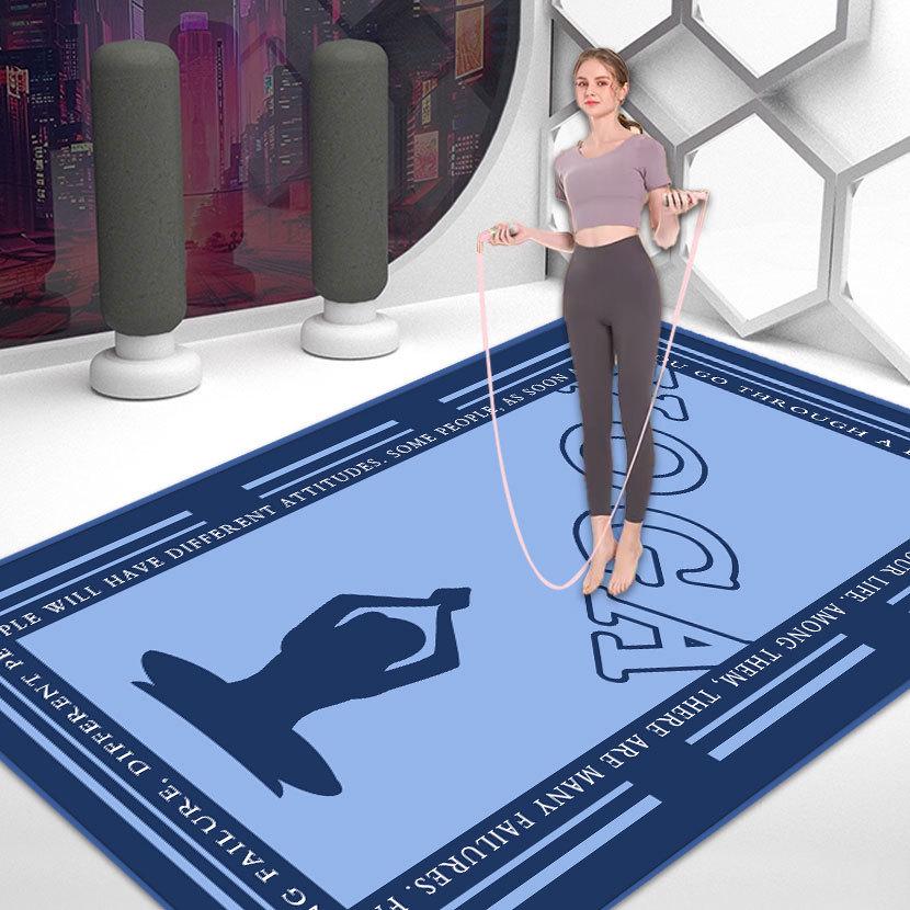 Нескользящий коврик для йоги, танцев и фитнеса с амортизацией для медитации и тихих упражнений