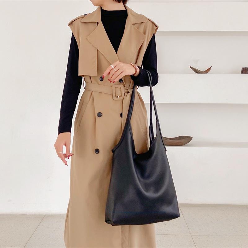 Сумка для покупок College Wind Mother Bag Fashion Everything Мягкая кожаная сумка через плечо Женская