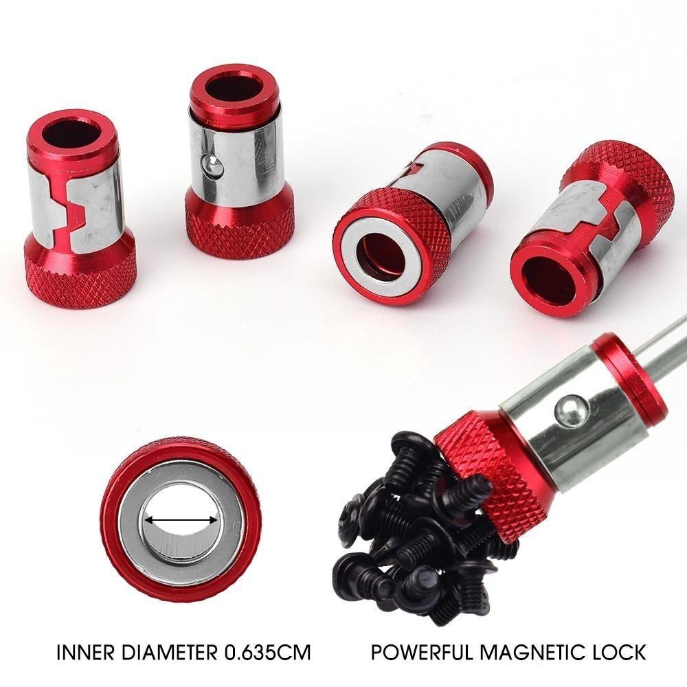 6/1 шт. Магнитное кольцо крестовая отвертка держатель бит сильный намагничиватель электроинструмент универсальный электрический Phillips аксессуары