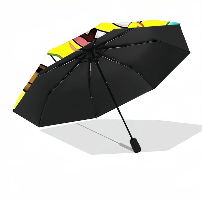 1pc SpongeBob SquarePants and Patrick Star Automatic Opening and Closing Umbrella, Portable Small Umbrella for Men and Women P090