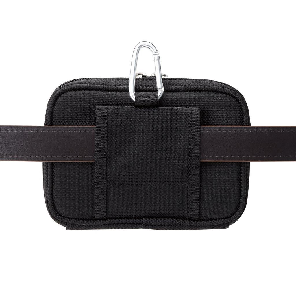 LOGOS Hip Cargo 4 Bag Pouch with Belt and Storage Pocket No. Carabiner, Loop,