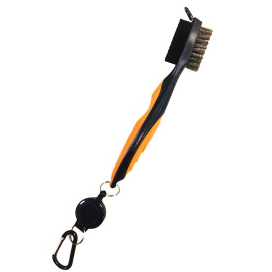 Club Cleaning Brush Convenient Sturdy Structure Golf Accessories Golf Pole Putter Double Sided