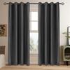 Grommet Blackout Curtains for Bedroom and Living Room - 2 Panels Set Thermal Insulated Room Darkening Curtains