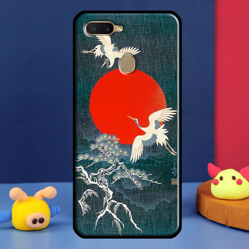 Японский стиль Искусство Чехол для Oppo A16 A76 A96 A58 A78 A98 A5 A9 A91 A15 A17 A77 A52 A72 A74 A94 A54S A57S Чехол
