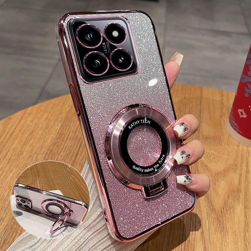 Роскошный чехол-подставка с магнитной присоской для Xiaomi MI 14 13 PRO 12 11 Lite CIVI 4 3 2 POCO X 4 3 M 3 4 Противоударный чехол-подставка