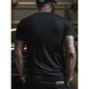 European Size Minimalist Golfer Minimalist Golfer Swinging Wrinkle - Mens T-Shirt - Front Shoulder Fit