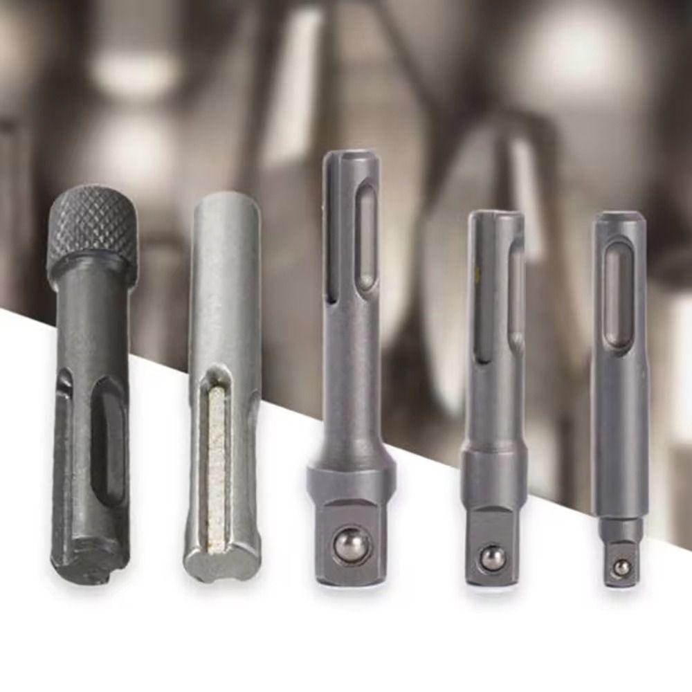 5 шт./набор Адаптеры патрона Набор адаптеров SDS-Plus с гнездом Насадка-гнездо Удлинитель Сверло