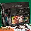Альбом для эскизов маркерами для мультфильмов формата А4 для студентов-художников - Книга для рисования и ручной росписи 8K