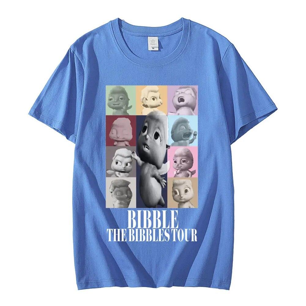 Милые футболки с рисунком The Bibbles Tour, женские модные повседневные футболки унисекс из 100% хлопка, летние топы высокого качества, футболки, уличная одежда