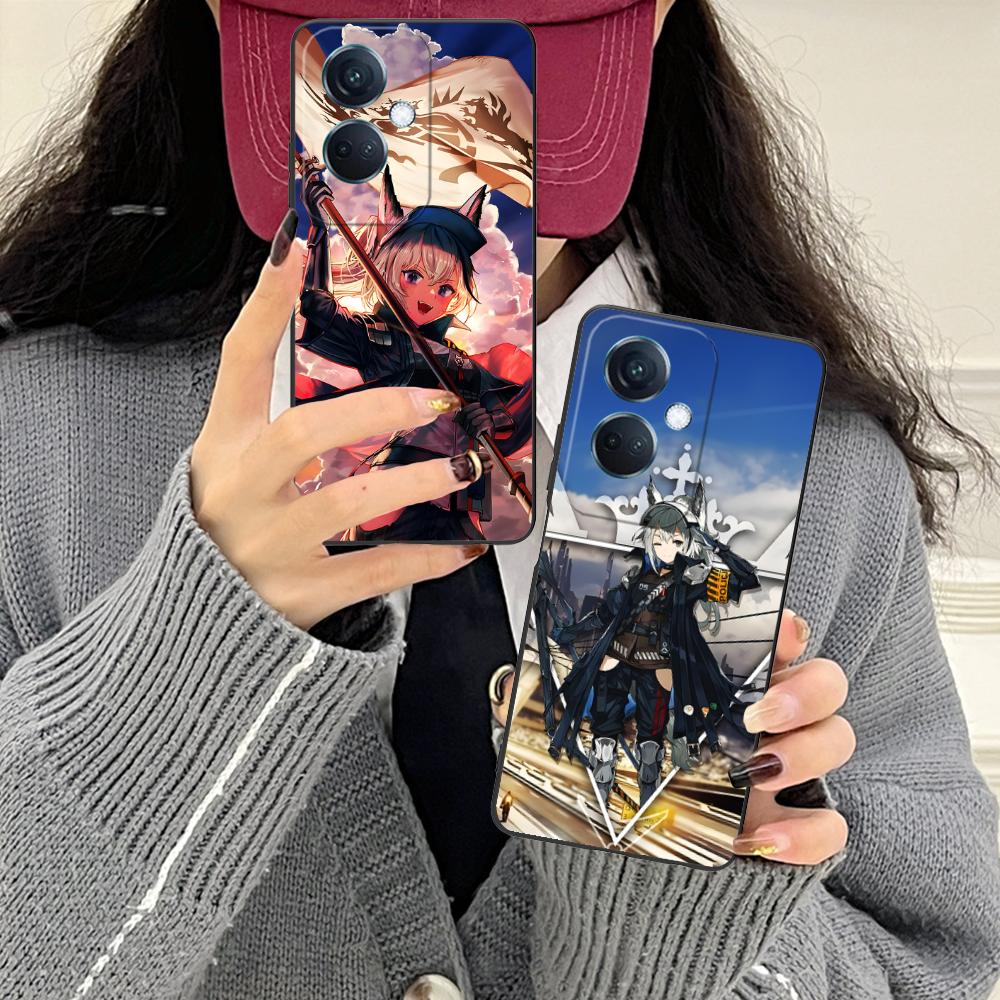 Arknights Grani Матовый ТПУ Чехол для Мобильного Телефона для OPPO Reno 14 13 12 11 10 9 8 7 6 5 F T Pro 5G Цветной Печатный Чехол