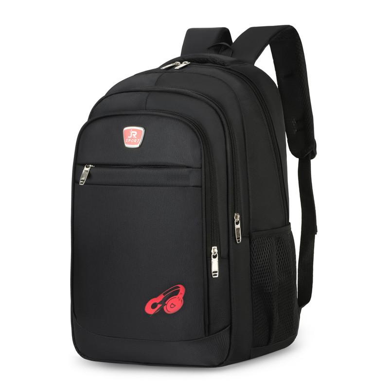 Earphone Pattern Print Oxford Canvas Large Capacity Backpack For Students And Travel With Breathable Design For Men And Women