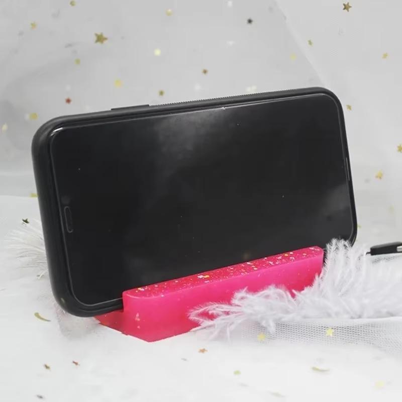 DIY Crafts держатель для телефона литье силиконовая форма для украшения дома инструмент для изготовления кристаллов для эпоксидной смолы искусства прямоугольный круглый