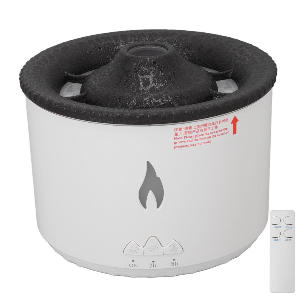 Ароматический диффузор Flame Seajelly, распыляющий увлажнитель, дымовое кольцо с дистанционным управлением, черный, трещиноватый, синий