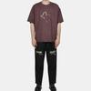 Evisu Повседневные брюки мужские с принтом в виде букв, на молнии, свободного кроя, прямые, черные 2EAGNM3PP5146LFNY