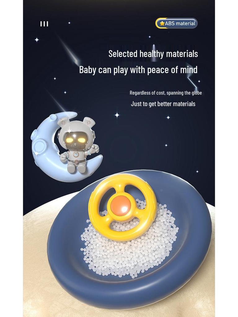 Cross-Border Racing Adventure: Electric Steering Wheel & Sound Desktop Car Game for Kids