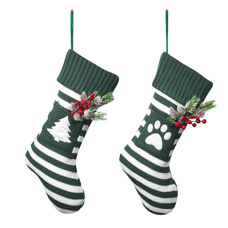 New Christmas Christmas Gifts Knitted Socks Pet Dogs And Cats Gift Bags Christmas Socks