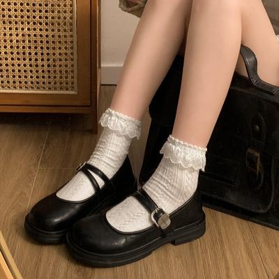 Модные черные туфли на плоской подошве в стиле ретро для женщин, новые весенне-осенние юбки 2025 года, французские туфли Мэри Джейн