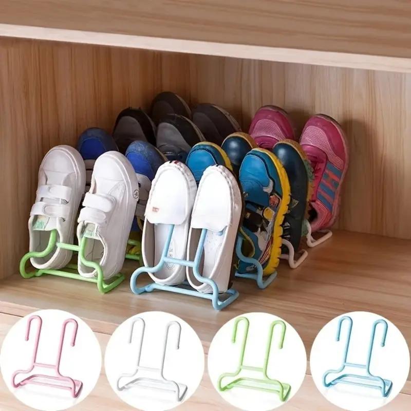 2PCS 2 In 1 Stand Up Storage Shoe Rack Shoe Rack for Kids Multifunctional Balcony Shoe Rack Drying Shoe Rack