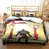 Japanese Samurai Bedding Set Soft Duvet Cover Set Men Teen Bedroom Single Double King Size Duvet Cover Pillowcase Boy Gift