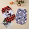 Dog Christmas Costume Pet Clothes For Small Dogs Puppy Vest New Year Cats Shirt Fashion Elk Print Chihuahua Yorkshire Outfits