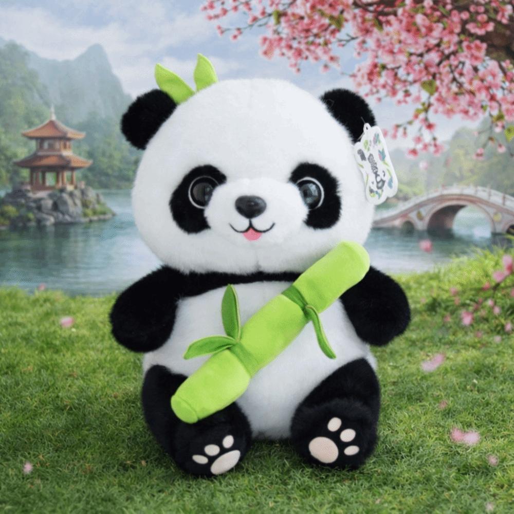 25cm Size Kawaii Panda Soft Stuffed Bear Doll Animal Bear Plush Toy  Kids Presents