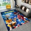 3D S-Sonics Game Cartoon Rug Carpet for Living Room Bedroom Decor,kids Play Non-slip Decoration for Sofa Doormat Christmas Gift