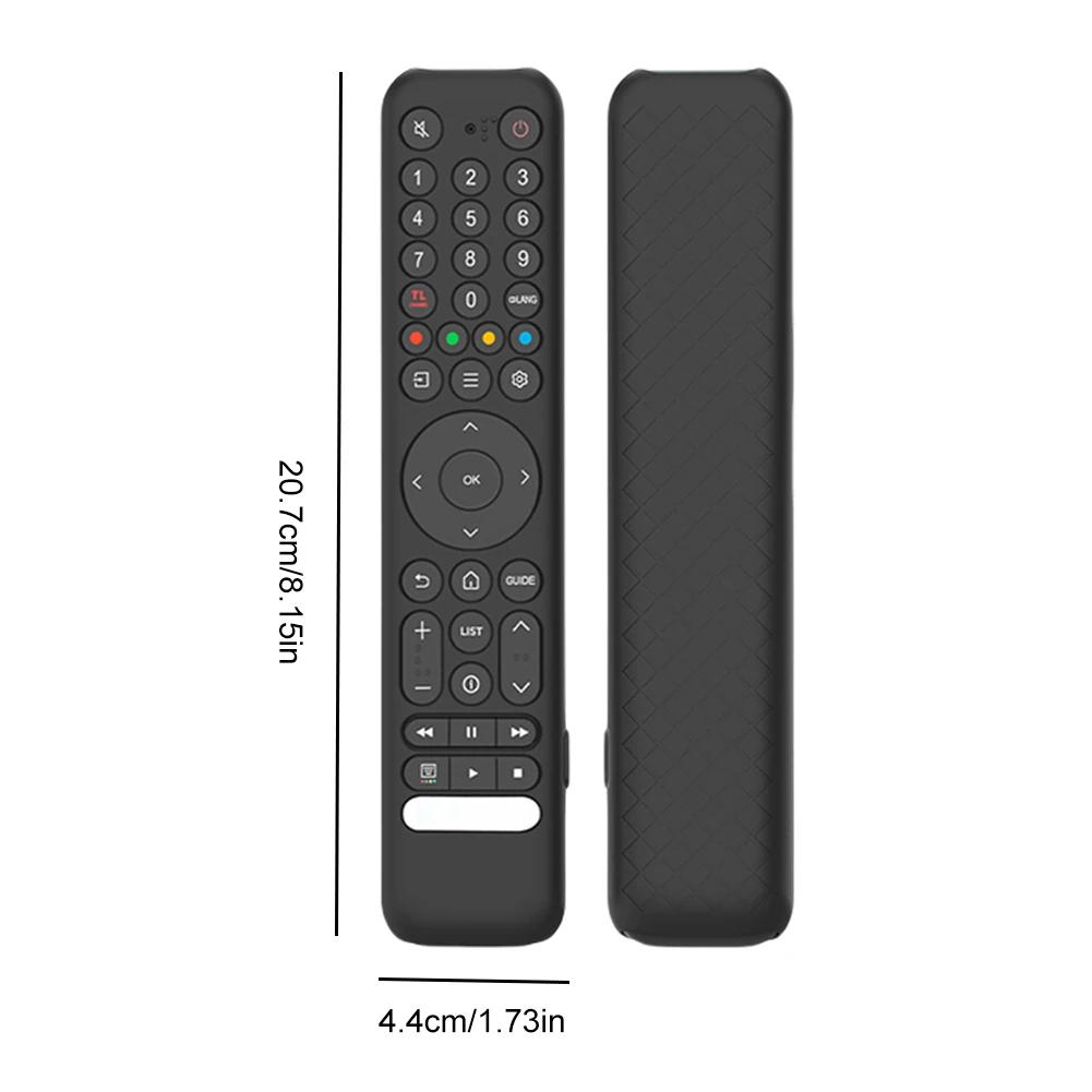 Silicone Remote Case for TCL RC716/RC833 GUB1 Protective Controller Sleeve Skin Anti-Slip TV Remote Control Case with Lanyard