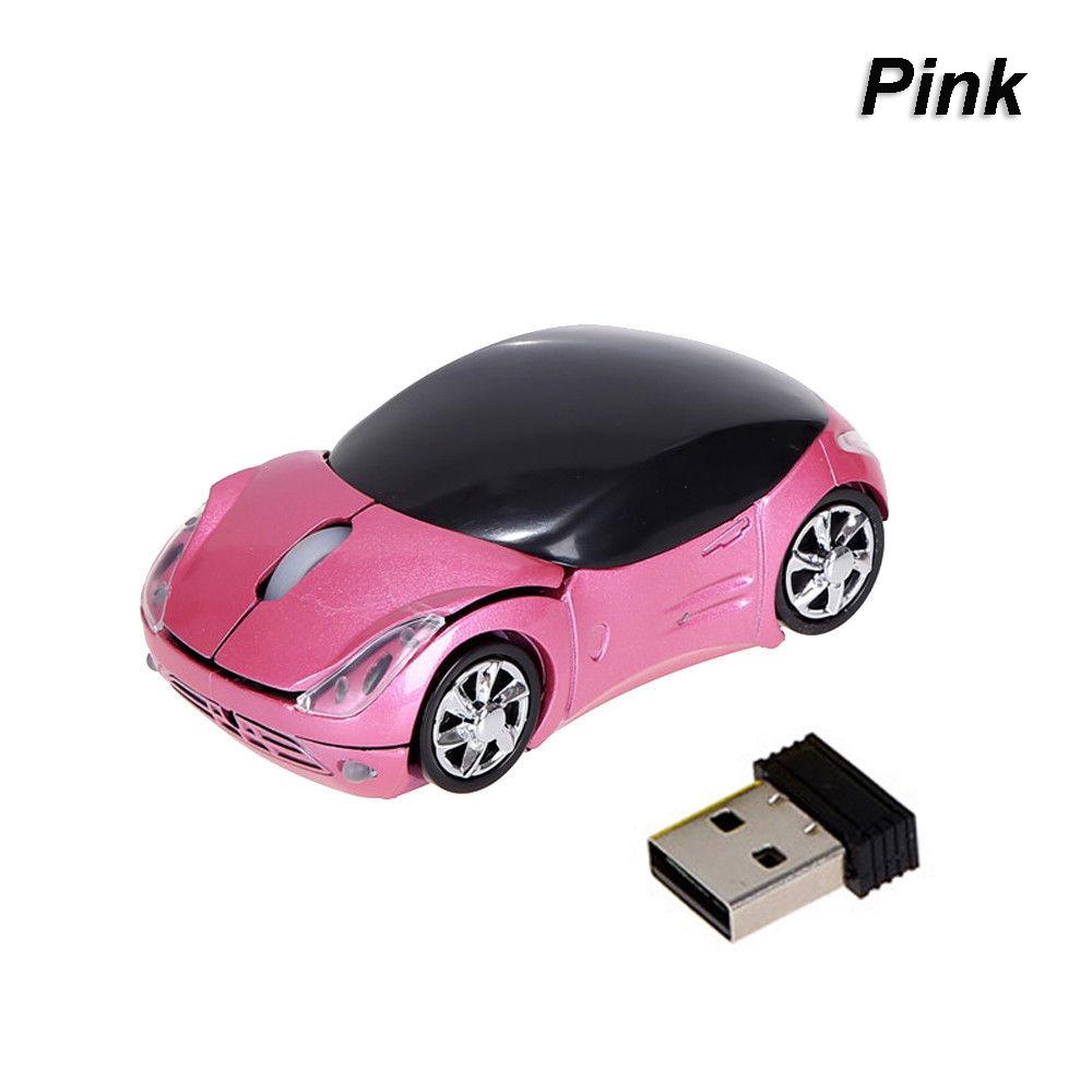 Portable New Gaming Optical USB Receiver 3D Car Shape 2.4GHz Wireless Mouse Mice
