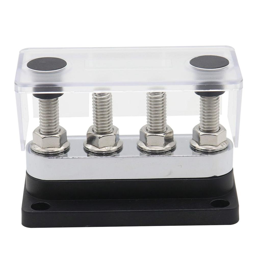 Шина блока распределения питания 600 А, 4 x 3/8 поста, шинная коробка, 48 В постоянного тока