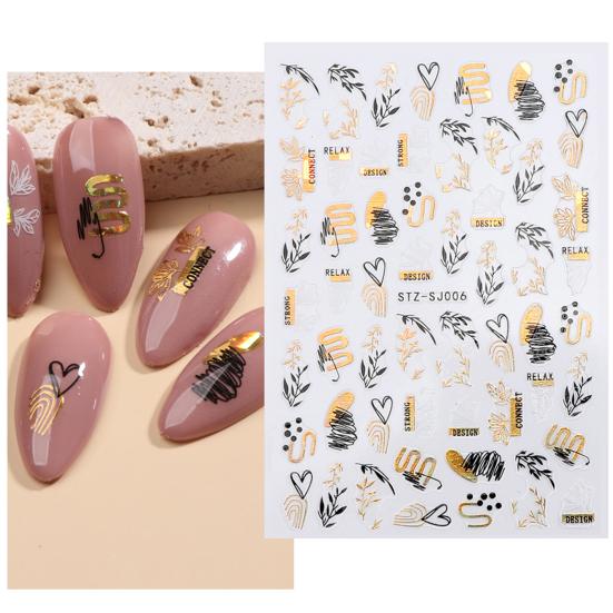 Стильные наклейки для ногтей Креативные легкие DIY