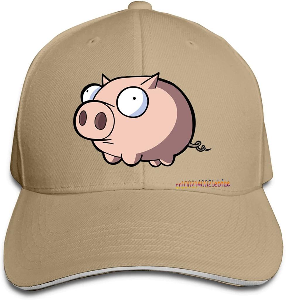 Бейсбольная кепка с милой свиньей, кепка-сэндвич, солнцезащитные шляпы, винтажные регулируемые моющиеся кепки унисекс для дальнобойщиков