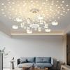 Living Room Chandelier Projection Star Chandelier Simple Modern LED Netflix Restaurant Bedroom Light