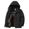 Мужская зимняя куртка с капюшоном в стиле business casual - Толстая стеганая хлопковая верхняя одежда для среднего и пожилого возраста, тепло и стиль.