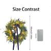 3D 55CM Simulated  Needles Norfolk  Blue Bell Wall Hanging Christmas Door Hanging Wreath Decoration