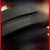 Black Thickened Polyester Herringbone Webbing Tape for Bags and Straps