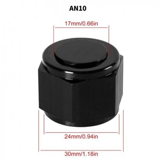 8Pcs 4AN 6AN 8AN 10AN 12AN Female Flare Fitting Cap Block off Nut Fuel Hose Cap