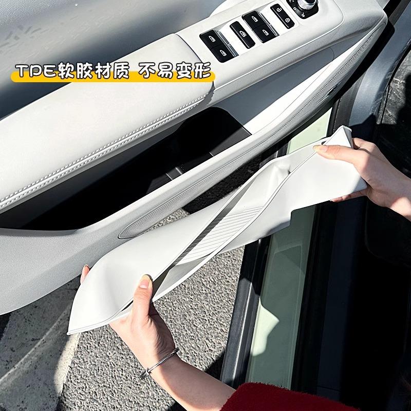 Car Door Slot Storage Box for Geely EX2 2026 TPE Water Cup Tank Storage Box Front and Rear Door Slot Storage Car Accessories