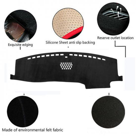Черный коврик на приборную панель Dash Mat Sun Cover Pad для Ford Explorer -
