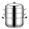 Yingbai 40 см пароварка для риса из нержавеющей стали с двумя ярусами