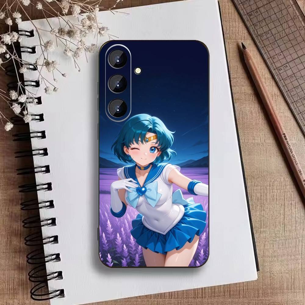 Мультяшный Чехол для Телефона F-Sailor M-Moons Для Samsung Galaxy A73,A72,A71,A70,A52,A51 Другие Мягкий Черный Чехол