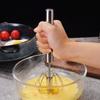 Stainless Egg Beater Semi-automatic Rotating Egg Stiring Cream Whisk Hand-held Mixer Kitchen Baking Gadgets 2