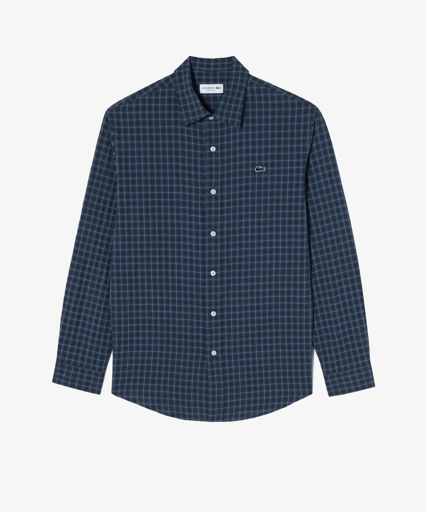 LACOSTE Men'S Check Seersucker Shirt Ch507E-56G Hde
